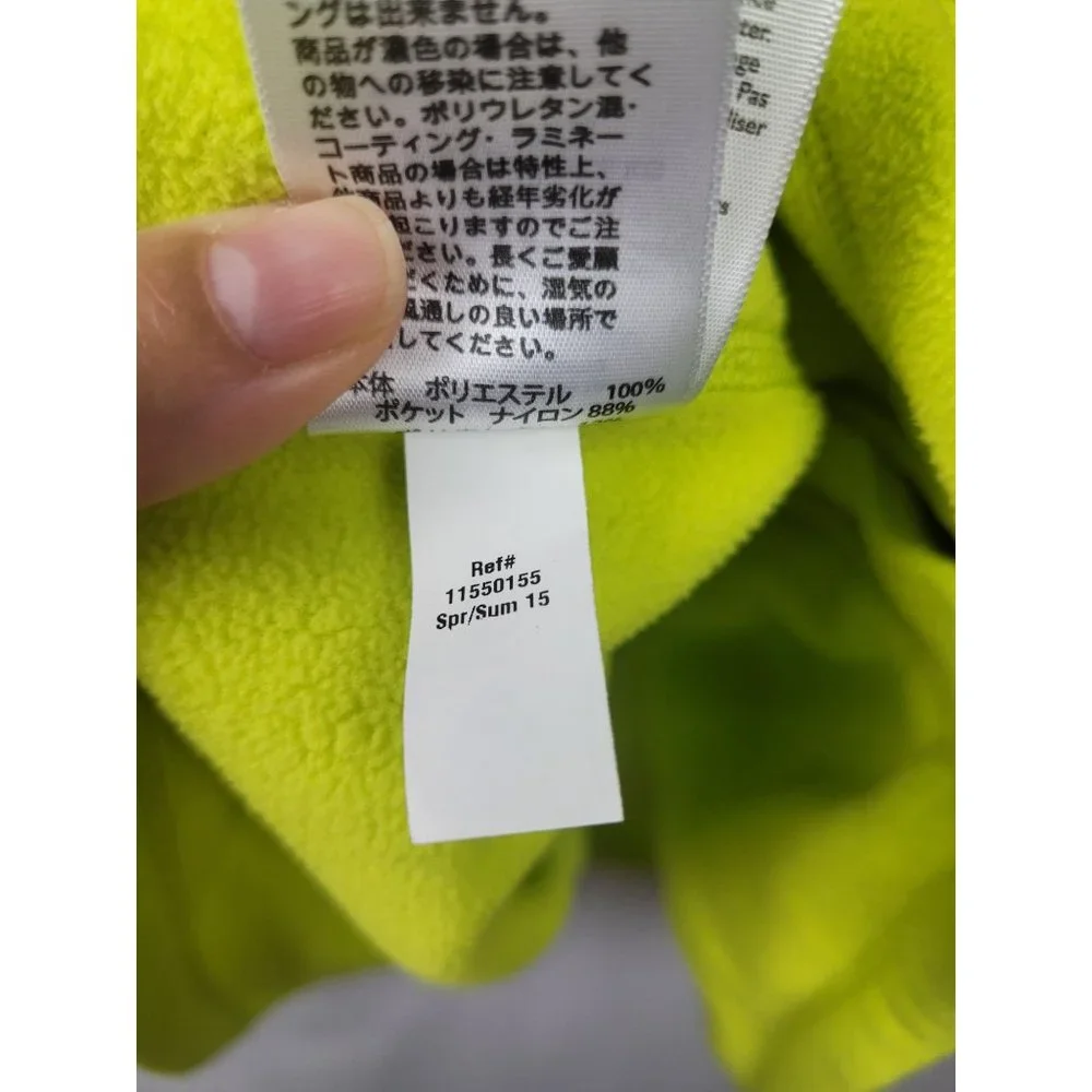 Eddie Bauer Ascent Full Zip Long Sleeve Fleece Lime Green Outdoor Size 2XL - Picture 6 of 9